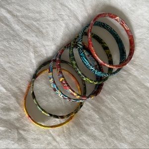 Funky mixed bangles